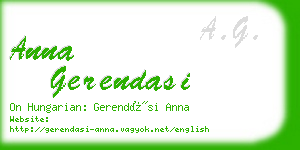 anna gerendasi business card